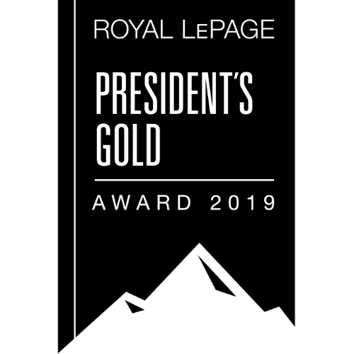 Royal LePage President's gold award badge